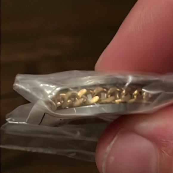 NWT Men's Stainless Steel Chain Spinner Ring - Picture 5 of 8